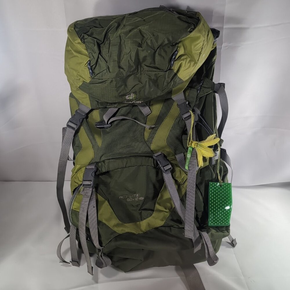 Deuter Backpack ACT Lite 60+10 SL 60 + 10 Pack Green Grey Women's Framed Hiking